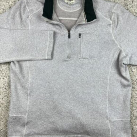 Woolrich Pullover Quarter Zip Beige Outdoor Soft Sweater Size XXL 2XL EUC - Picture 3 of 7